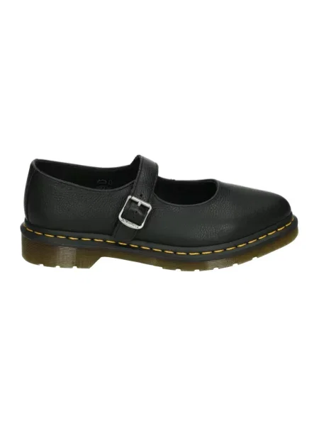 Balerinki Dr. Martens skórzane czarne