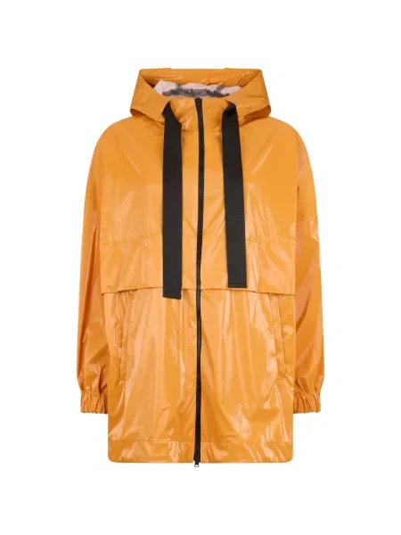 Palton Herno cu glugă portocaliu