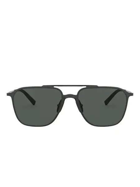 Ochelari de soare pătrați Giorgio Armani negru