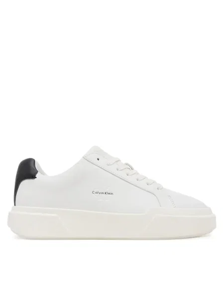 Calvin Klein Sneakersy Chunky Cupsole Laceup Lth Wn biela