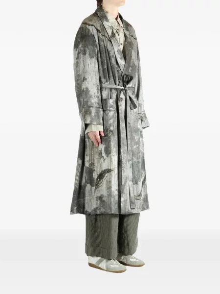 Palton Ziggy Chen cu imagine gri