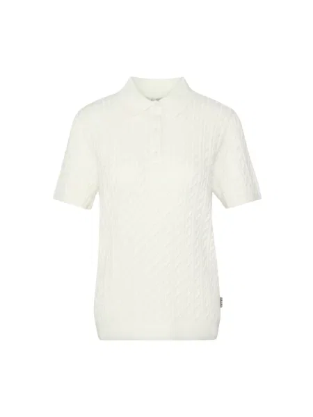 Dzianinowe polo Barbour białe