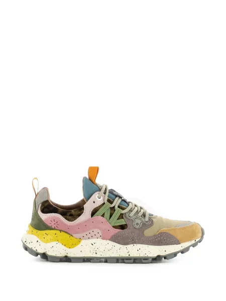 Sneakerși Flower Mountain din piele de căprioară cu model floral