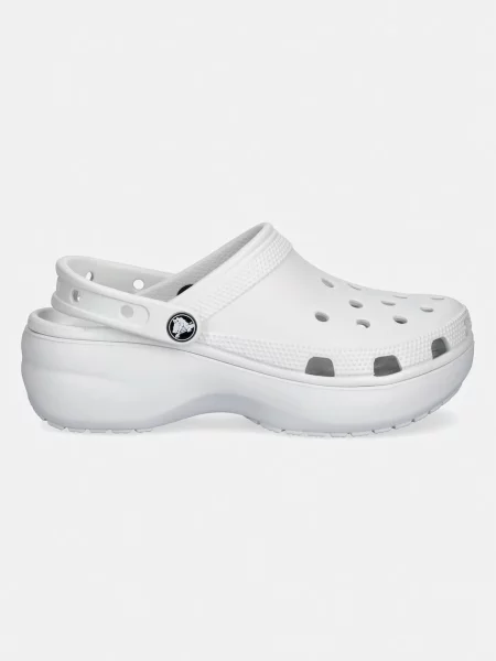 Crocs papuci Classic Platform Clog W gri