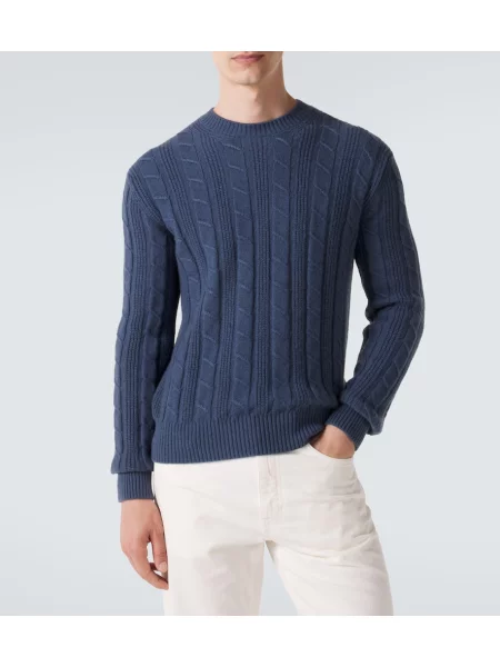 Pulover Zegna din cașmir albastru