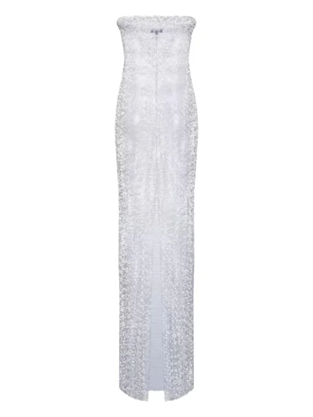 Rochie maxi Santa Brands plasă de costum alb