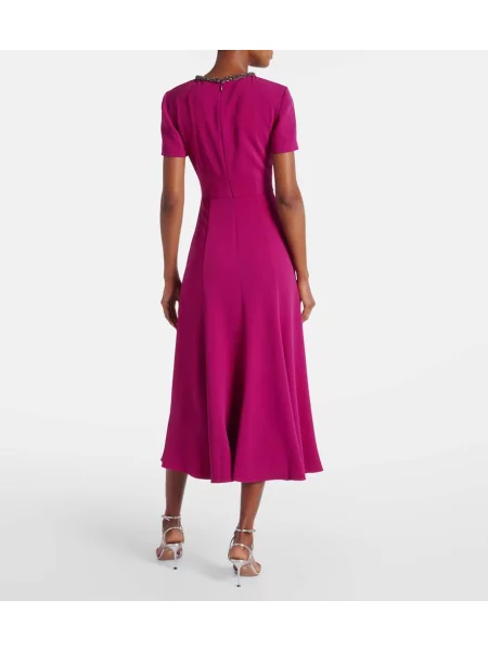 Midi šaty Roland Mouret ružová