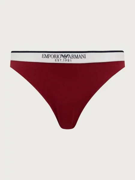 Emporio Armani Underwear nohavičky dámske s elastanom červená