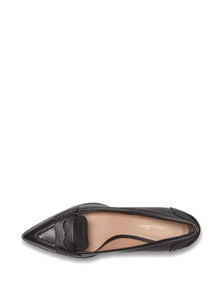 Pantofi cu toc Santoni cu bretele negru
