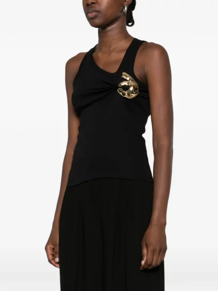 Top Coperni asimetric negru