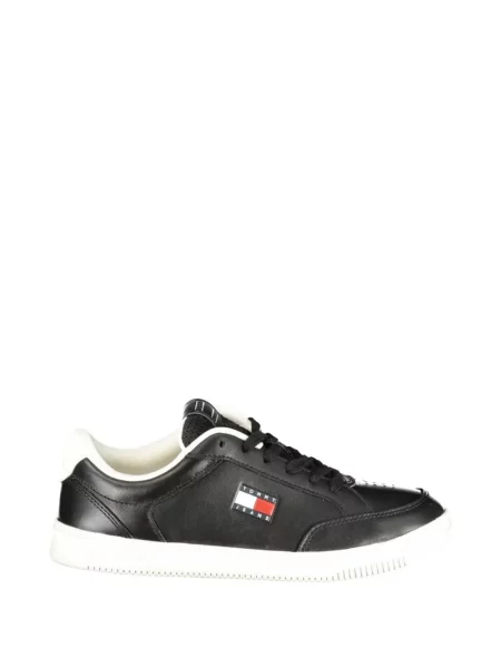 Sneakerși Tommy Hilfiger cu autograf negru