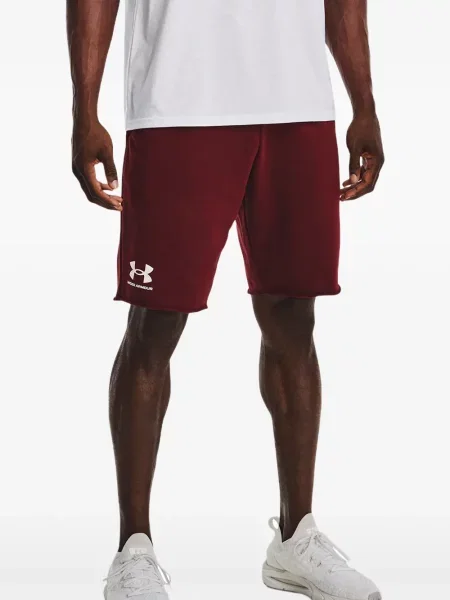Pantaloni scurți Under Armour cu imagine roșu