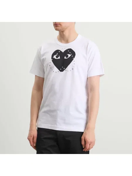 Koszulka Comme Des Garcons Play biała
