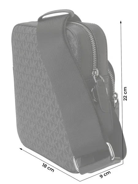 Michael Kors Torba za čez ramo temno siva črna