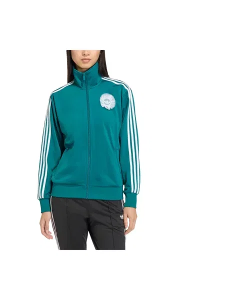 Bluza Adidas koronkowa do biegania zielona