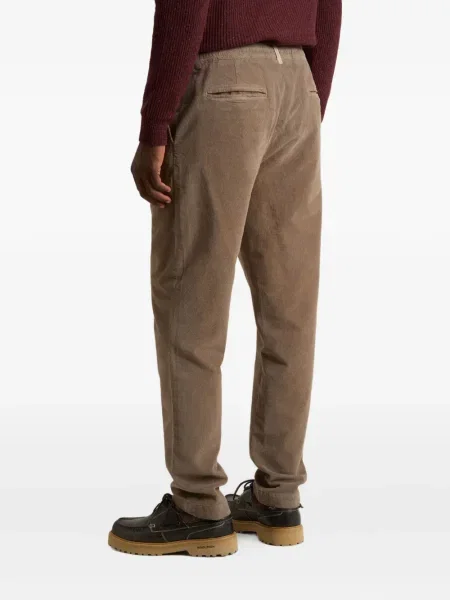 Pantaloni Woolrich plisate maro