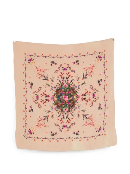 Fular Osklen cu model floral cu imagine