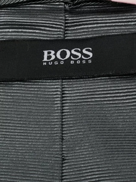 Cravată Boss de mătase gri