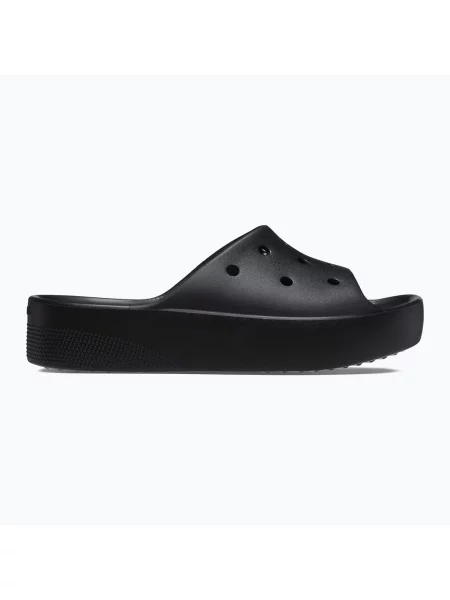Klapki plażowe Crocs Classic Platform Slide czarne