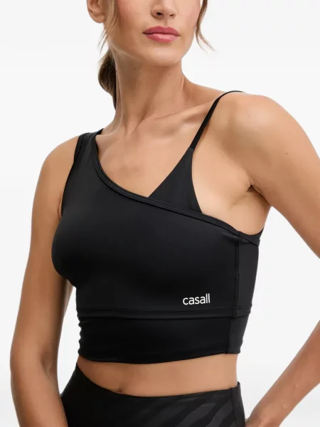 Top Casall asimetric negru