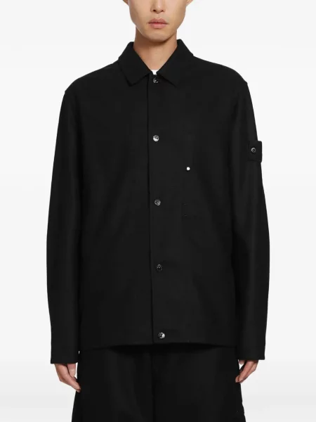 Cămașă Stone Island cu strasuri negru