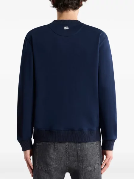 Суитчър Etro с принт с леопардов принт синьо