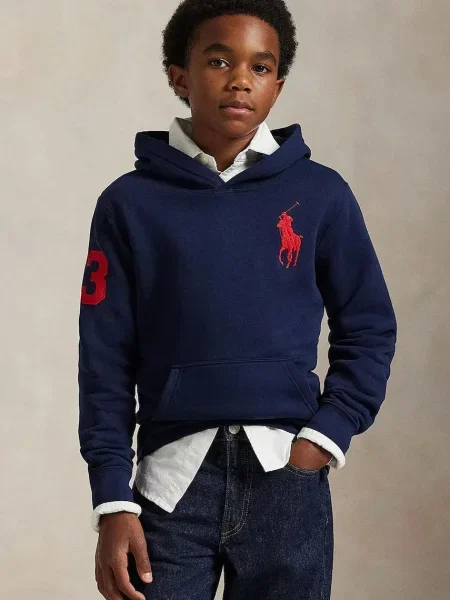 Polo Ralph Lauren кофта з капюшоном дитяча з бавовною