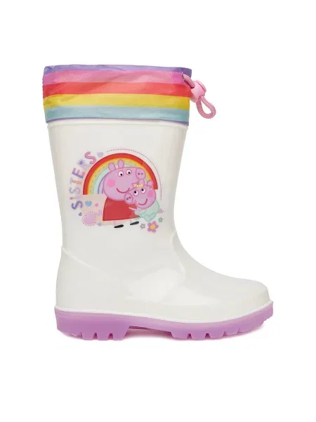 Gumáky Peppa Pig biela