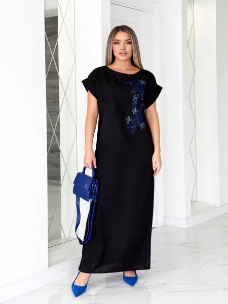 Лляна Сукня максі INNOE чорний
