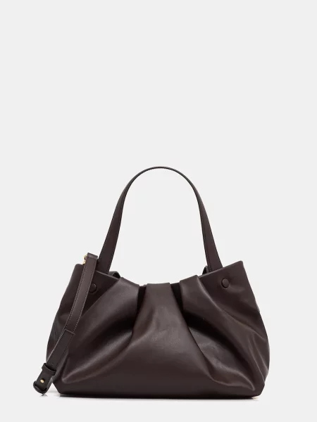 THEMOIRè Torebki Kobieta ONE SIZE Skóra Bios Micro brązowy