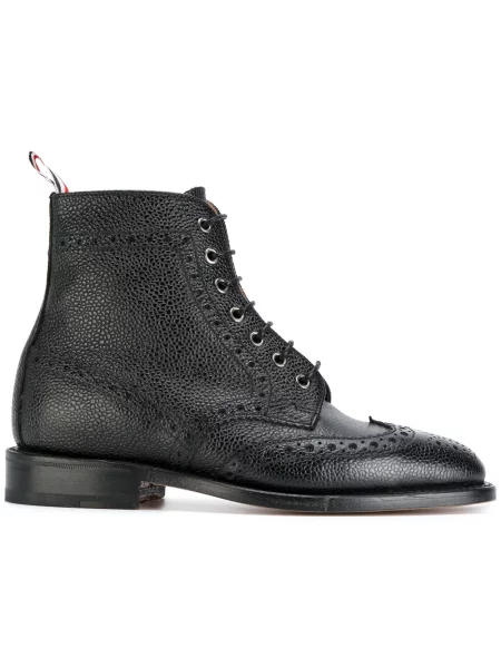 Botine Thom Browne din piele negru