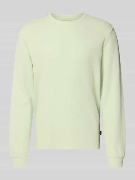 Bluzka z długim rękawem o kroju regular fit z mieszanki bawełny model WE-TEMPEST' Boss Orange