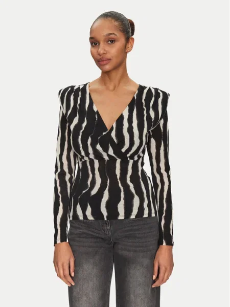 Блуза Morgan TIBLO с десен TIBLO черно