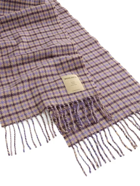 Fular Woolrich în carouri violet