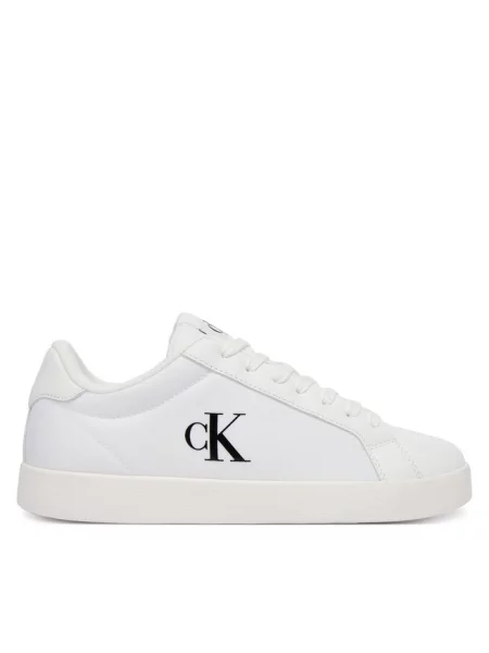 Buty Calvin Klein 3 Cupsole Laceup PU MG bright white białe