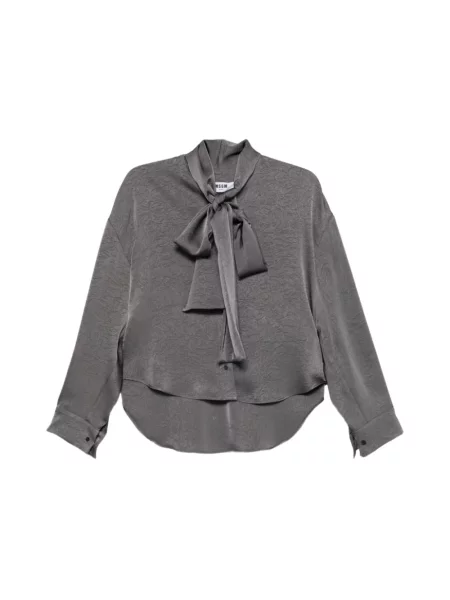 Bluzka Msgm z kokardką szara