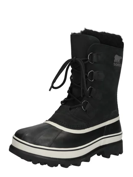 SOREL Kozačky Caribou kámen černá