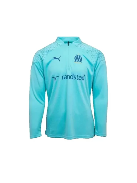 Bluza treningowa PUMA z kołnierzem niebieska