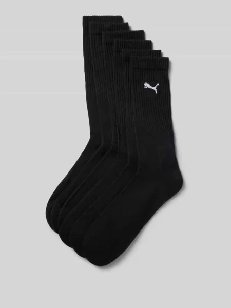 Skarpety z mieszanka bawełny w zestaw 6 par Puma czarne