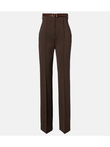 Cu centură pantaloni Sportmax maro