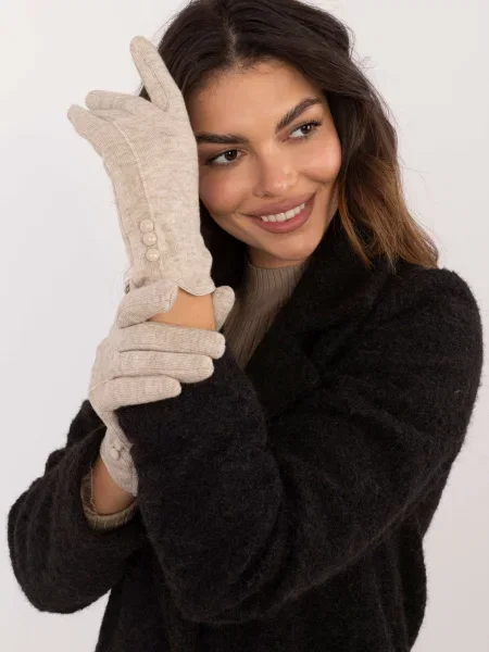 Mănuși Fashionhunters tricotate negru