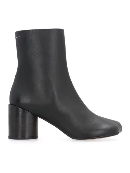Botki Mm6 Maison Margiela skórzane czarne