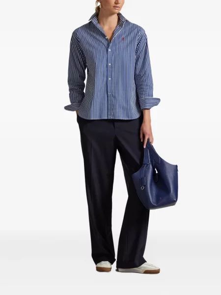 Căciulă Polo Ralph Lauren cu broderie tricotate de costum albastru