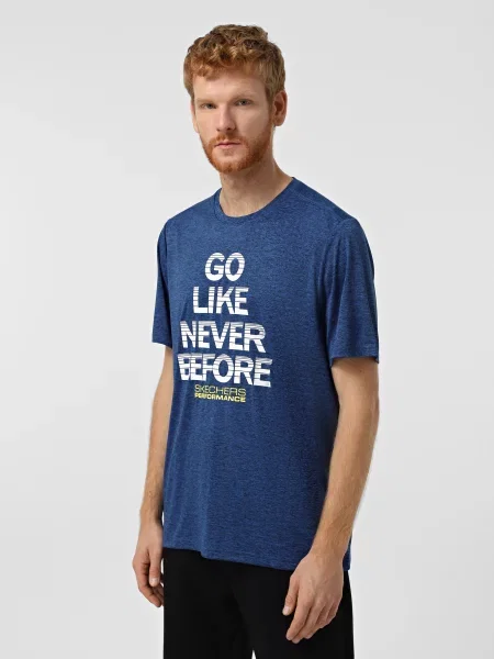 Футболка Skechers поліестер/спандекс синій