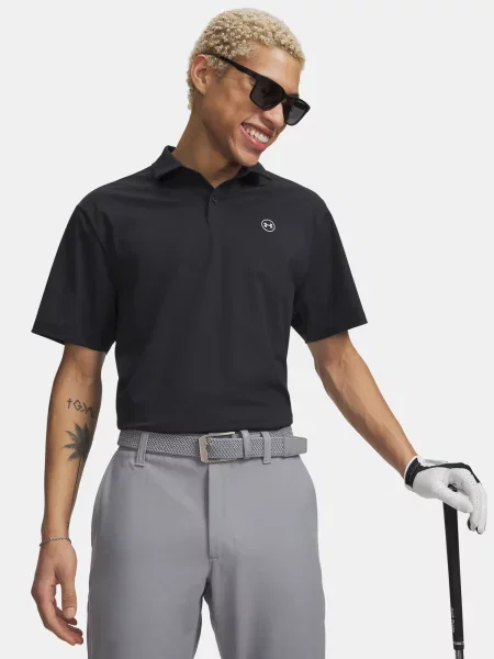 Polo majica Under Armour crna