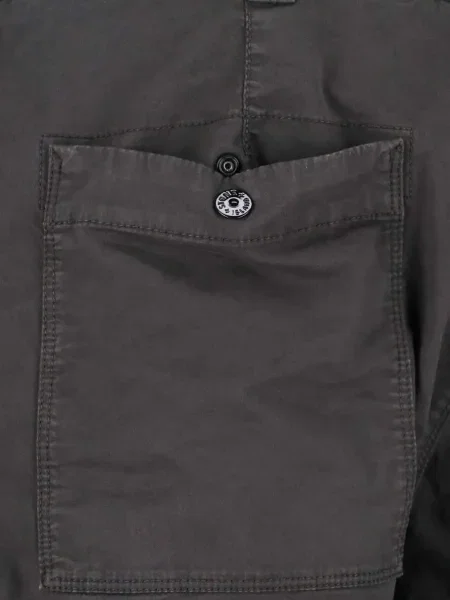 Pantaloni Stone Island cu strasuri gri