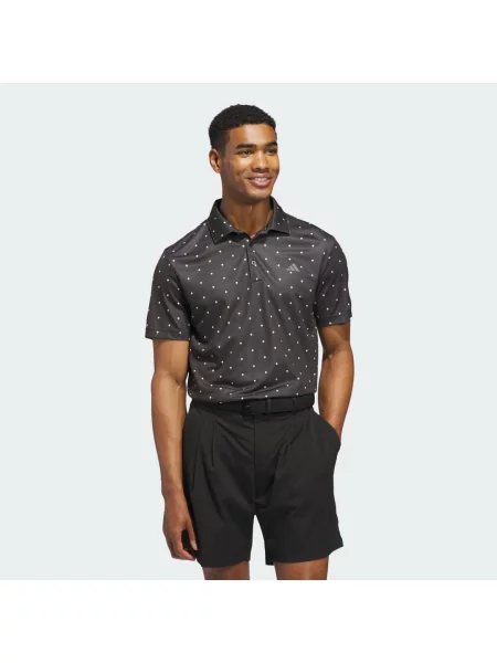 PERFORMANCE PRINTED POLO SHIRT czarna