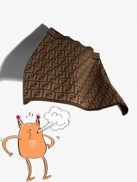 Dětské sukně Fendi hnědé