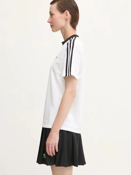 Μπλουζάκι adidas Adicolor Football Jacquard T-Shirt White XS λευκό