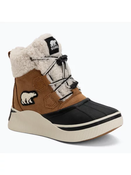 Gyerek hótaposó Sorel Out N About IV Chillz Waterproof taffy leather. Méret: 36 EU barna